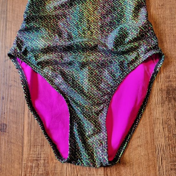 The Finals Glitz & Glam Foil Funnies Flutterback One Piece Swimsuit - Picture 6 of 12